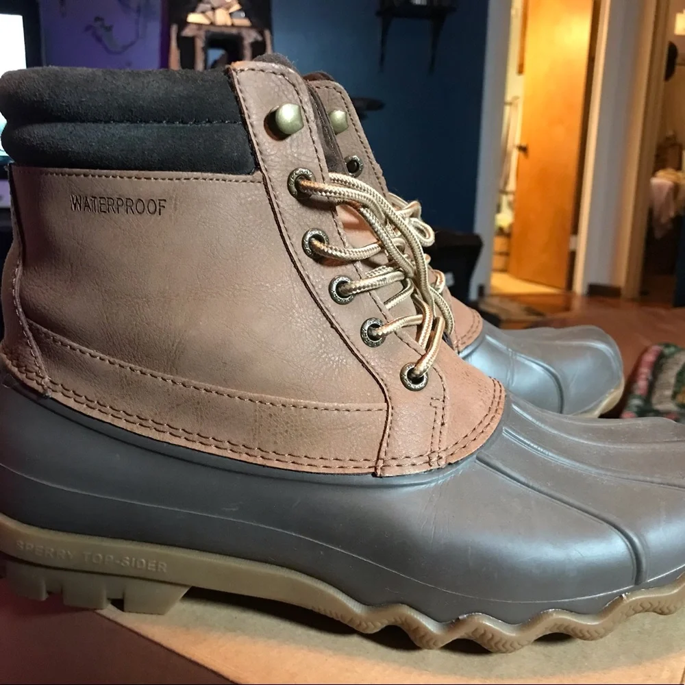 Sperry men’s waterproof duck boots 🥾 - Picture 1 of 6